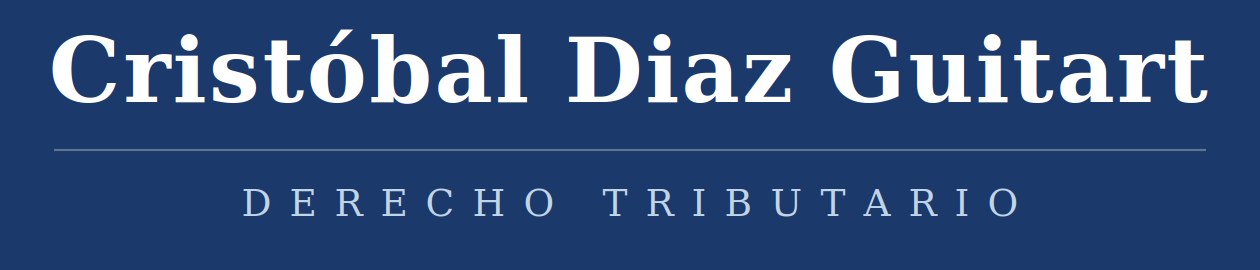 Cristobal Diaz Guitart - Derecho Tributario